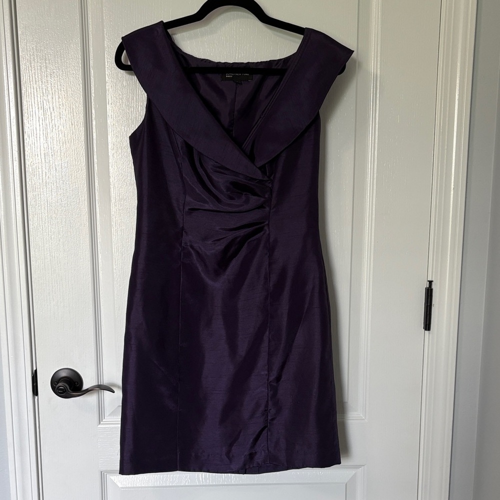 Jones New York Deep Purple Mini Dress